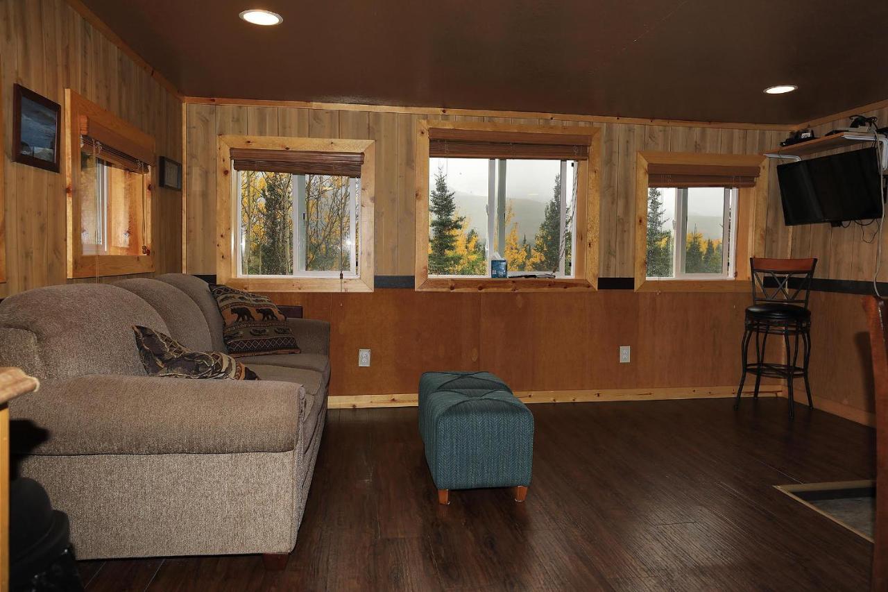 Denali Park View Family Log Cabin Exteriör bild