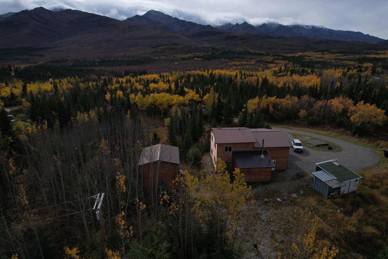 Denali Park View Family Log Cabin Exteriör bild